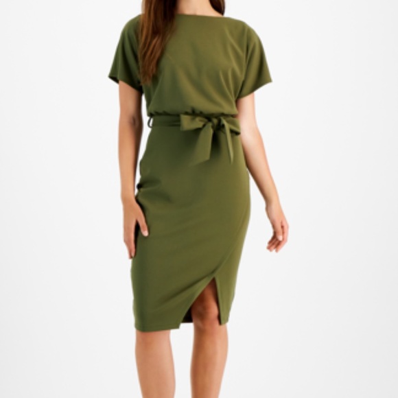 Kensie Blouson Wrap Dress - Picture 1 of 6